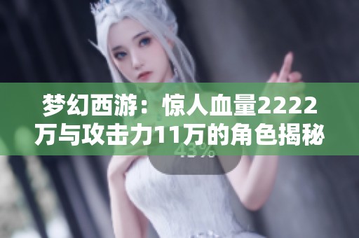 夢幻西游：驚人血量2222萬與攻擊力11萬的角色揭秘