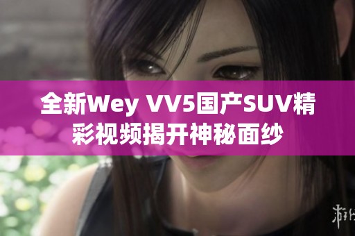 全新Wey VV5國(guó)產(chǎn)SUV精彩視頻揭開神秘面紗