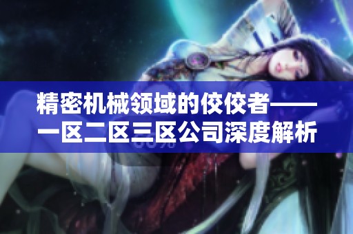 精密機械領(lǐng)域的佼佼者——一區(qū)二區(qū)三區(qū)公司深度解析