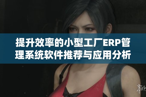 提升效率的小型工廠ERP管理系統(tǒng)軟件推薦與應(yīng)用分析
