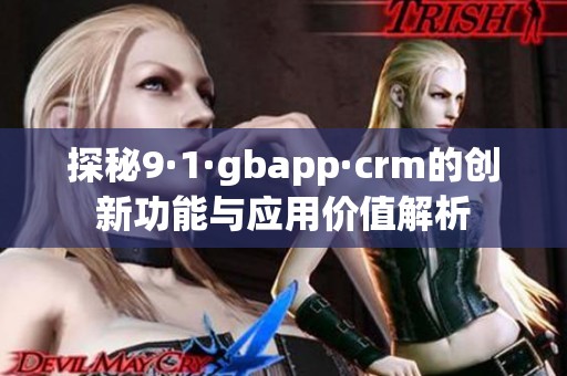 探秘9·1·gbapp·crm的創(chuàng)新功能與應(yīng)用價值解析